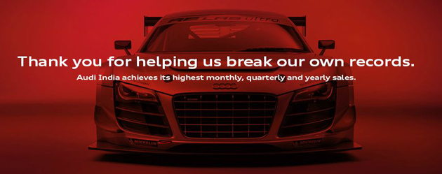 Audi India Monthly Sales Report