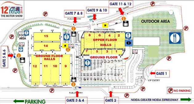 Site Plan of Motor Show 2014