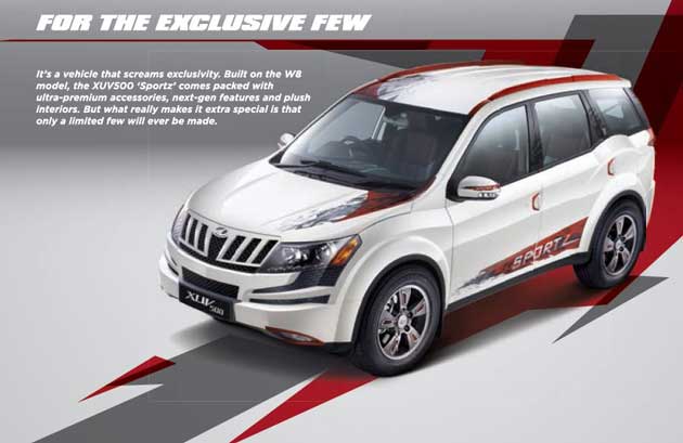 Mahindra launched XUV500 Sportz at INR 13.85 lakhs
