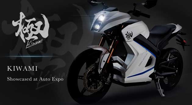 Terra Motors launched Kiwami electric superbike and coming at India Auto Expo 2014