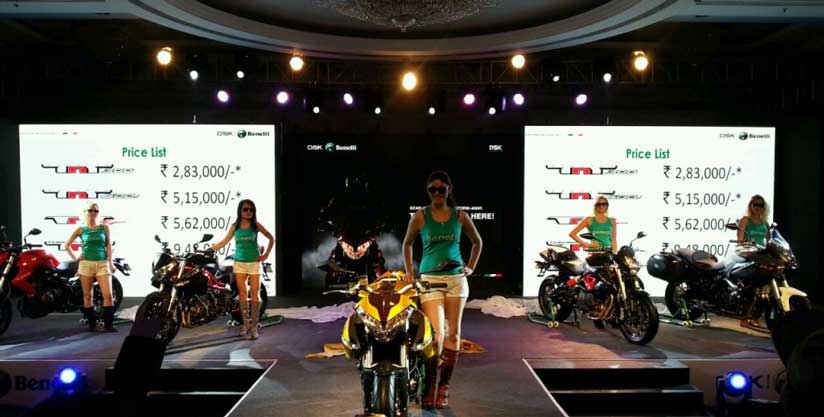 DSK Benelli coming up with 5 Hi-end Bikes (INR 2.83 lakhs) in India.