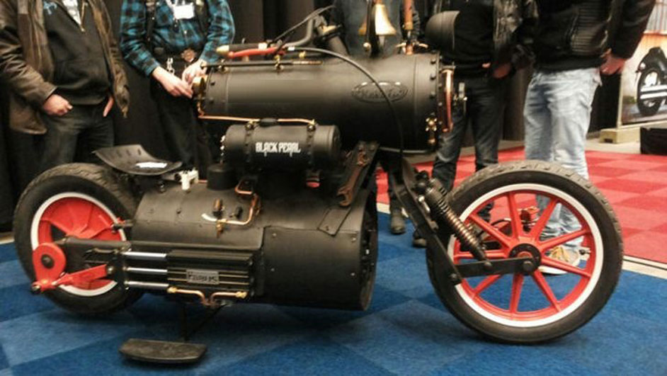 Steam powered motorcycle