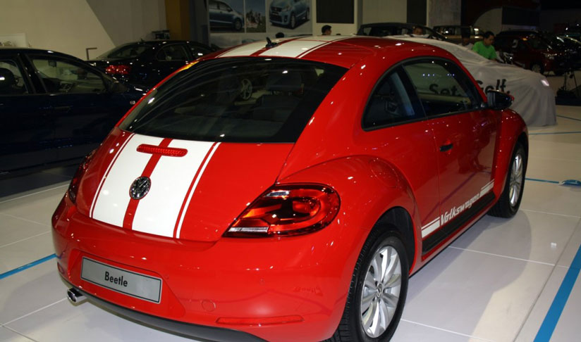 The all new VW Beetle caught on a test