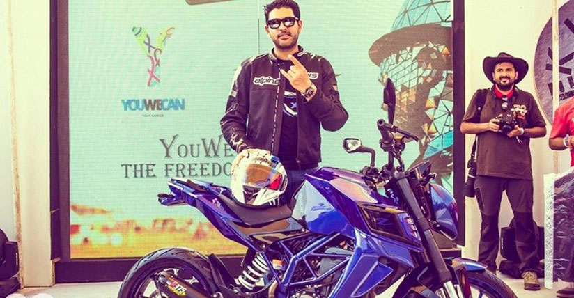 Yuvraj Singh X12 bike to be auctioned