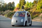  Google Self-Driving Car-No driver and no steering wheel