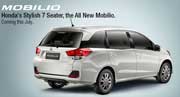   Honda Mobilio launch in coming month
