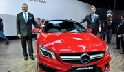 Mercedes-Benz display GLA Crossover at Indian Auto Expo 2014