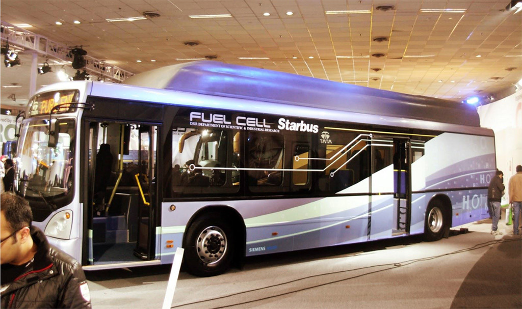 Tata Motors produced Hydrogen Fuel Cell Bus in India