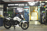  Report-Now India gets a Bike Washer to clean dirty products