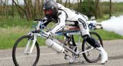  Fastest Cycle In The World At 263 kmph And It Is Powered By A Rocket